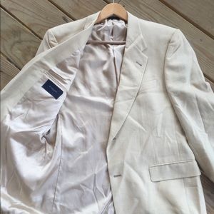 Burberry London cream two button blazer